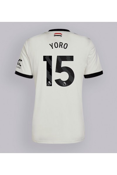Manchester United Leny Yoro #15 Voetbaltruitje 3e tenue 2024-25 Korte Mouw Manchester United Leny Yoro #15 Voetbaltruitje 3e tenue 2024-25 Korte Mouw